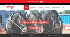 Desktop Screenshot of heavyhorseworld.co.uk